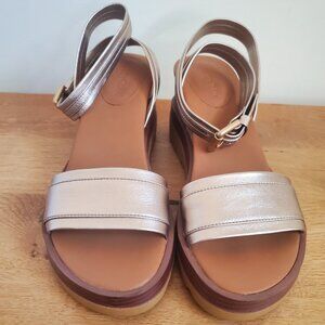 See by Chloe Robin Wedge Sandals Sz 37